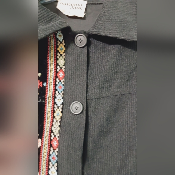 EUC Savannah Jane Embroidery Jacket Size L - Picture 4 of 11